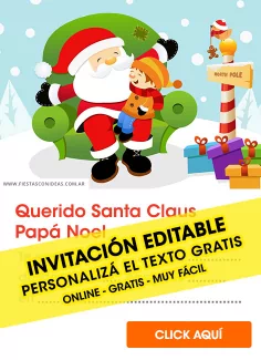 Invitaciones de Santa Claus