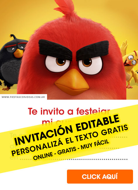 Invitaciones de Angry Birds