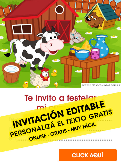 Invitaciones de Animales de la granja