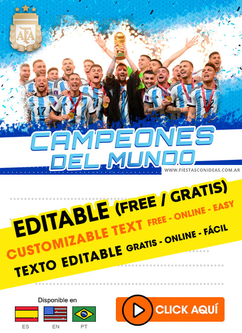 Invitaciones de Argentina Campeón