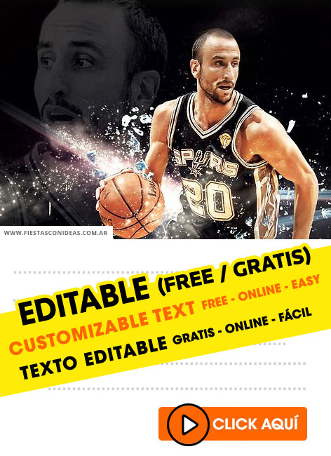Invitaciones de Basket / Basketball / Baloncesto