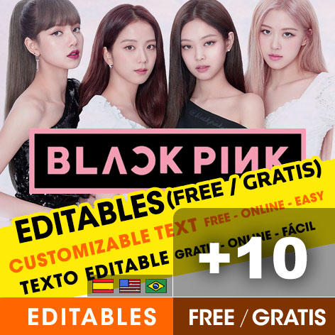 [+10] INVITACIONES de BLACK PINK gratis para editar, imprimir o enviar por Whatsapp