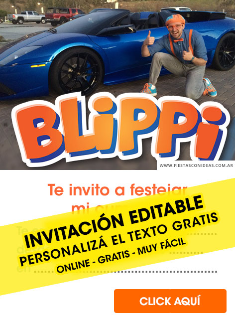 Invitaciones de Blippi