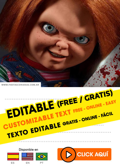 Invitaciones de Chucky