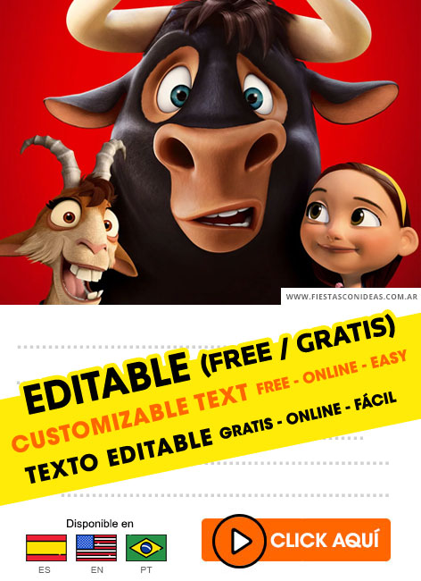 Invitaciones de Ferdinand el toro