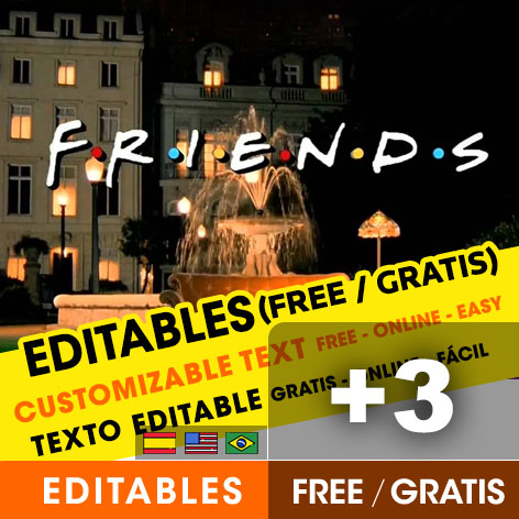 [+3] INVITACIONES de FRIENDS gratis para editar, imprimir o enviar por Whatsapp