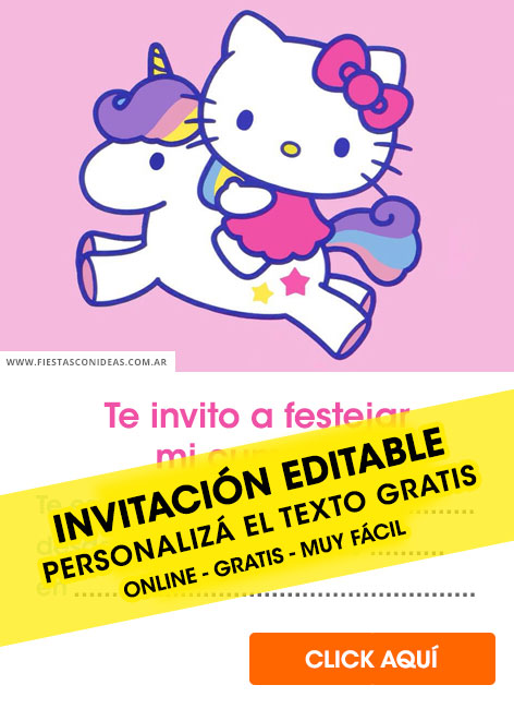 Invitaciones de Hello Kitty