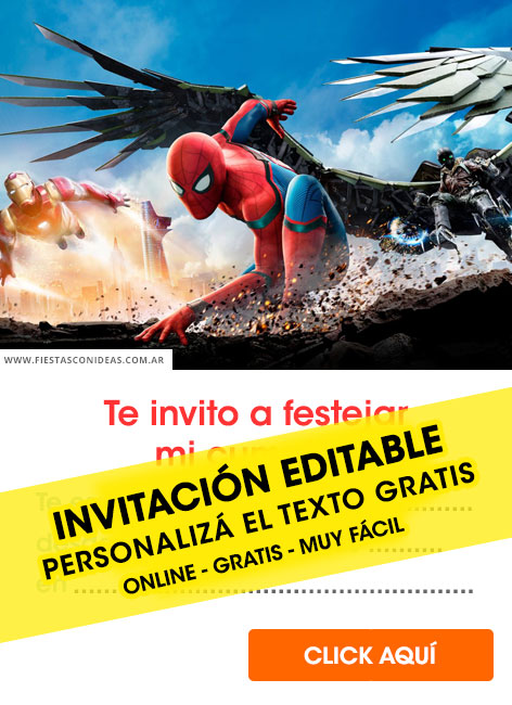 Invitaciones de Hombre Araña