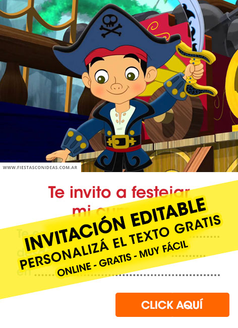 Invitaciones de Capitán Jake y los Piratas