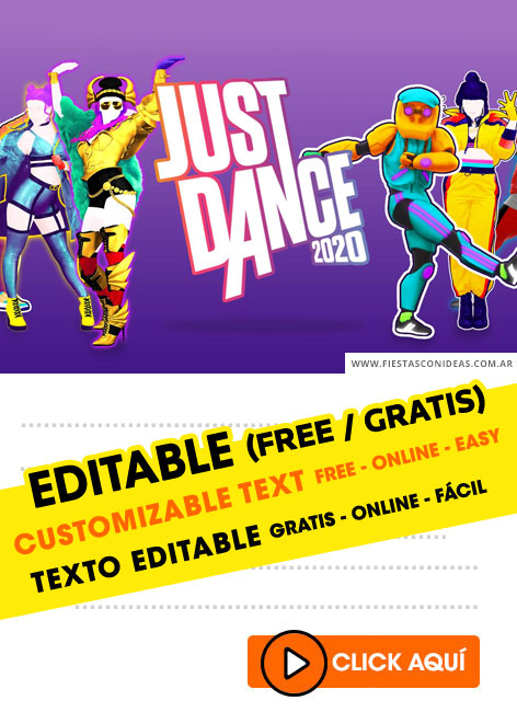 Invitaciones de Just Dance 2020