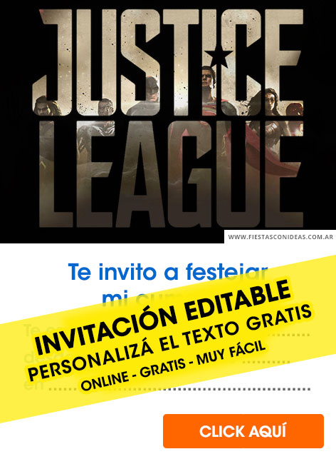 Invitaciones de Liga de la Justicia