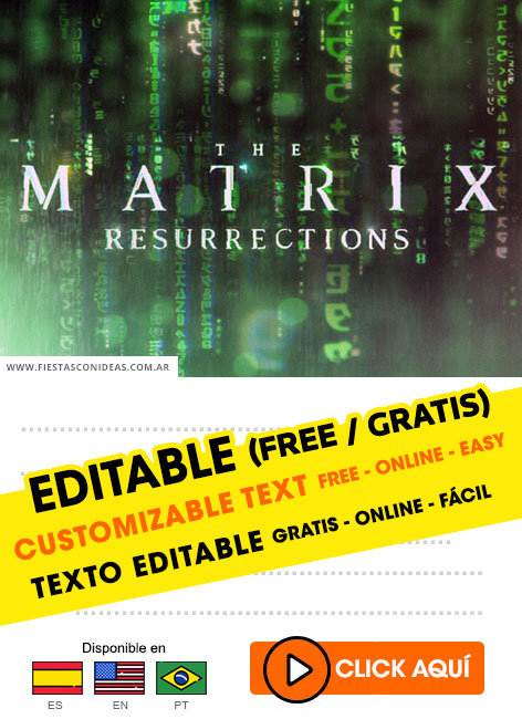 Invitaciones de Matrix