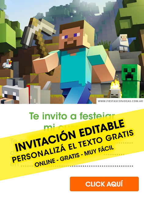 Invitaciones de Minecraft