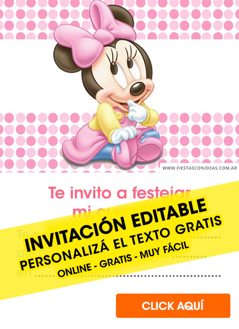 Invitaciones de Minnie