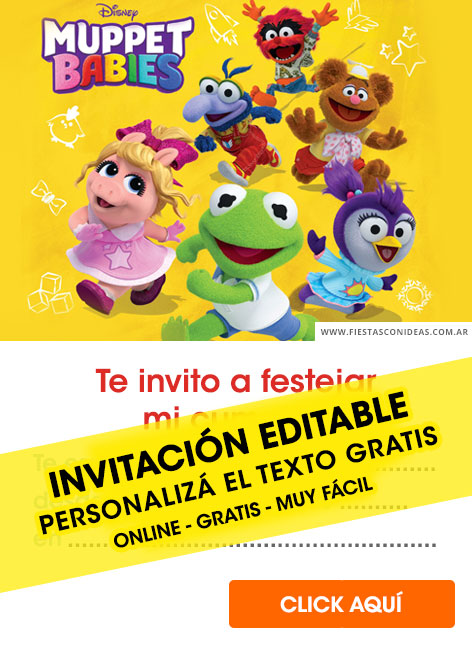 Invitaciones de Muppets Babies