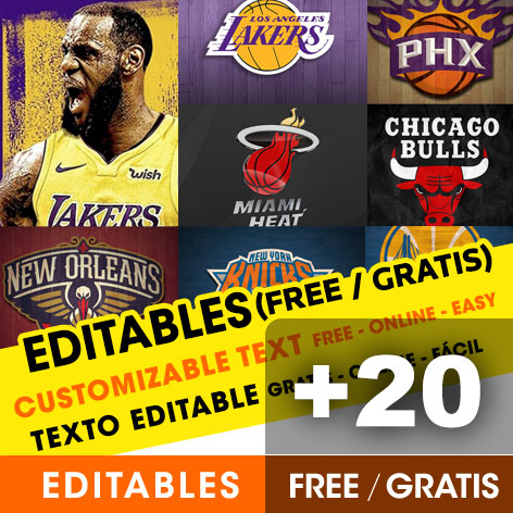 [+20] INVITACIONES de Basket NBA gratis para editar, imprimir o enviar por Whatsapp