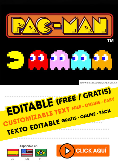 Invitaciones de Pacman