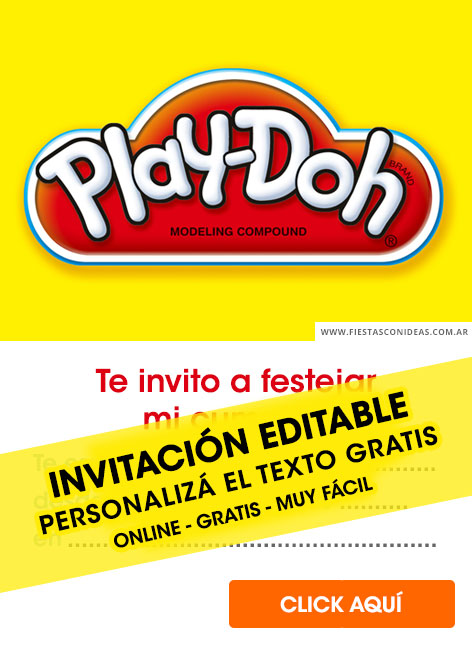 Invitaciones de PlayDoh