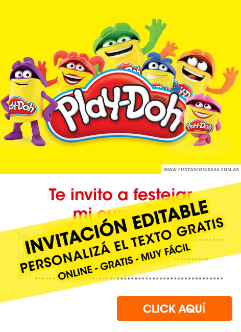 Invitaciones de PlayDoh