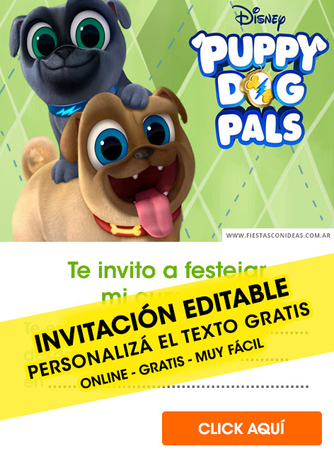 Invitaciones de Puppy Dog Pals