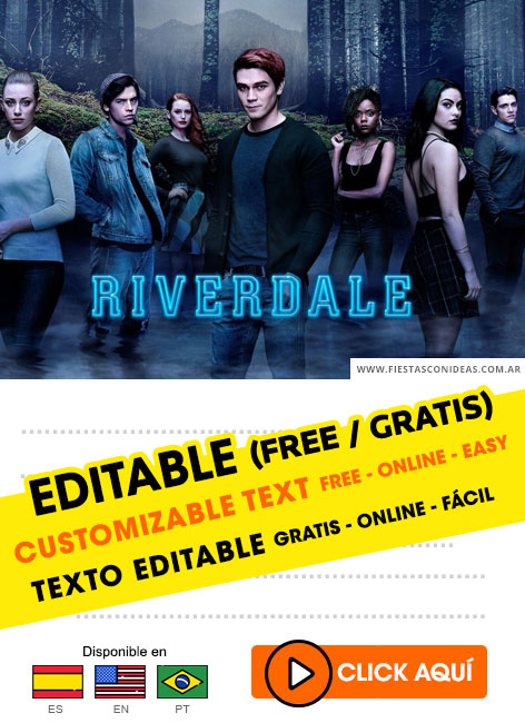 Invitaciones de Riverdale