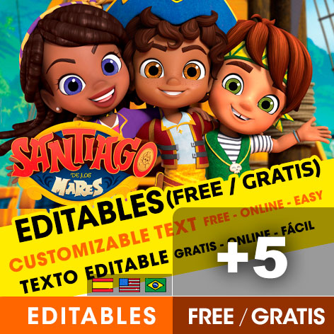 [+5] INVITACIONES de SANTIAGO DE LOS MARES gratis para editar, imprimir o enviar por Whatsapp