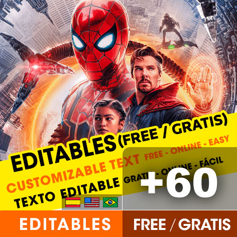 +65 Invitaciones del Spiderman para Editar Gratis (WhatsApp e Imprimir)