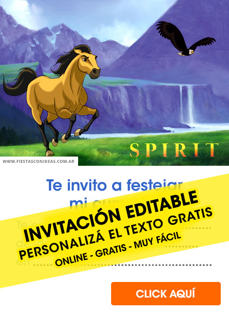 Invitaciones de Spirit el corcel indomable