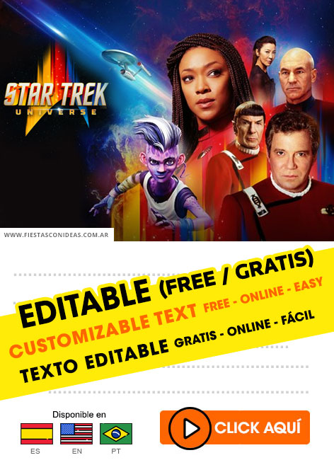 Invitaciones de Star Trek