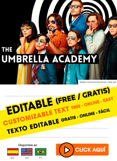 Invitaciones de The Umbrella Academy