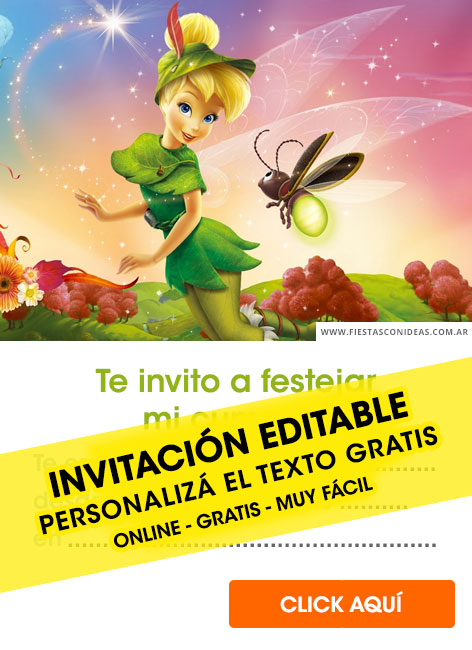 Invitaciones de Tinker Bell