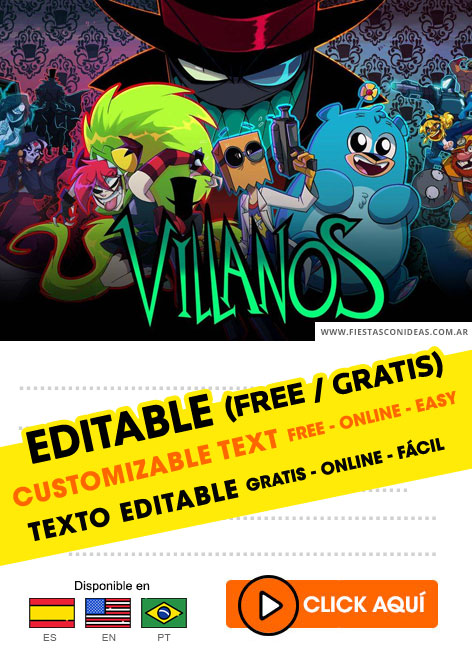 Invitaciones de Villanos (Cartoon Network)
