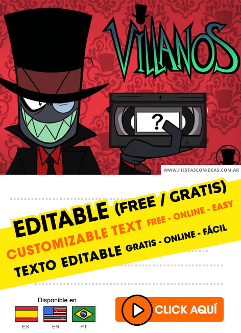 Invitaciones de Villanos (Cartoon Network)
