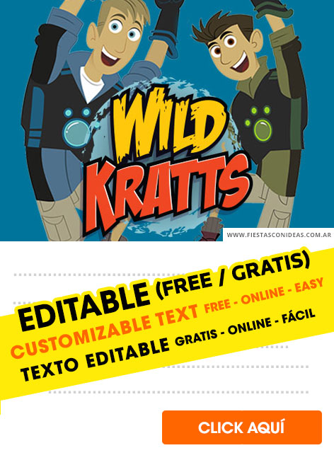 Invitaciones de Wild Kratts