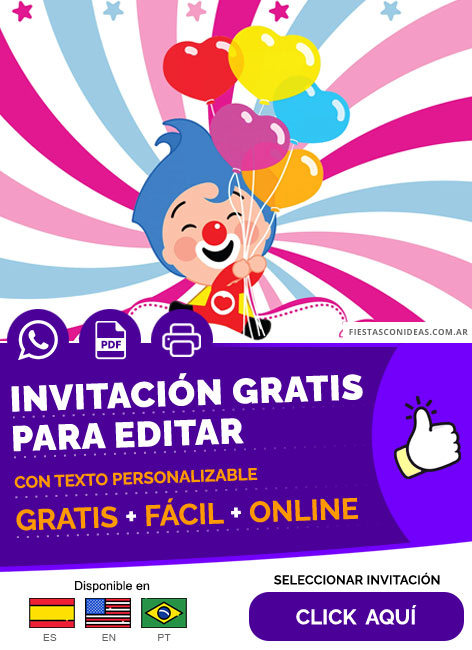 Invitación Personalizable Super Plim Plim Fondo Rosa Dime Que Si Gratis Para Editar, Imprimir, PDF o Whatsapp