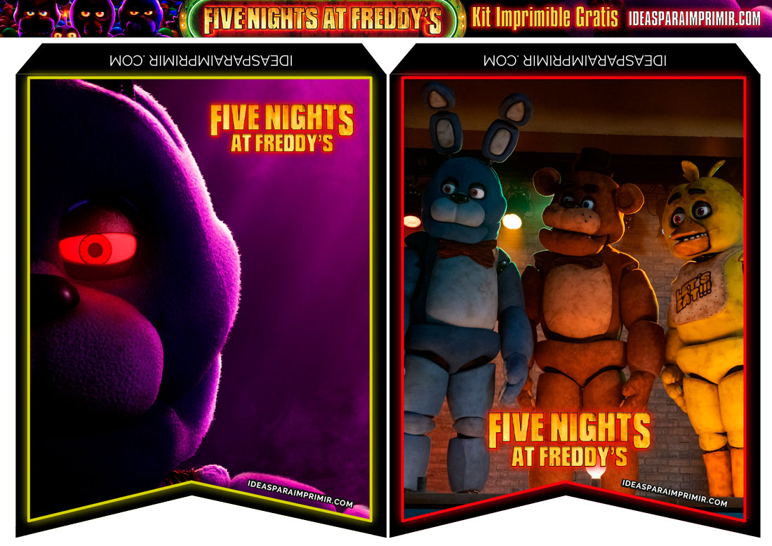 Banderines Five Nights at Freddy's Gratis