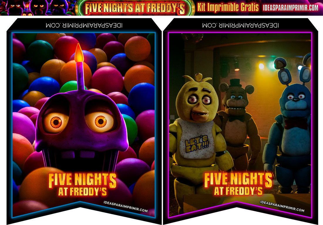 Banderines Five Nights at Freddy's Gratis