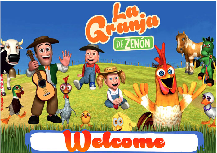 Zenon's farm Welcome Sign Poster