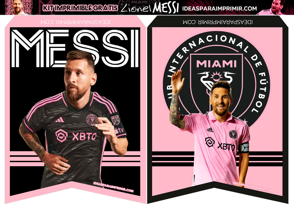 Banderines Messi Inter Miami Gratis