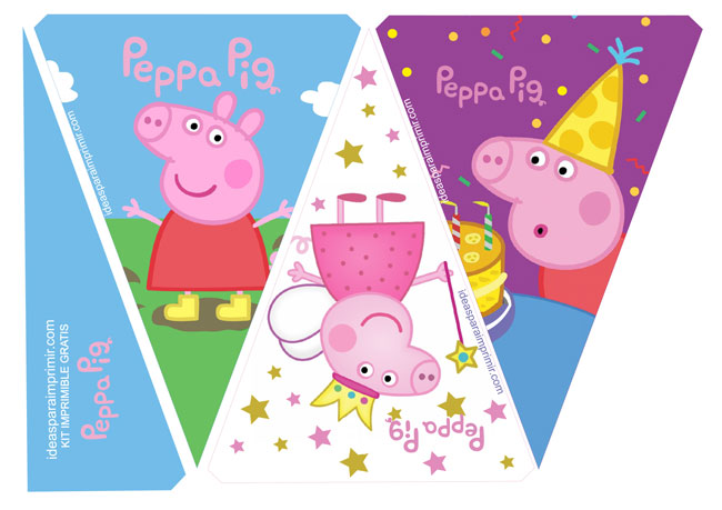 Banderines Peppa Pig Gratis
