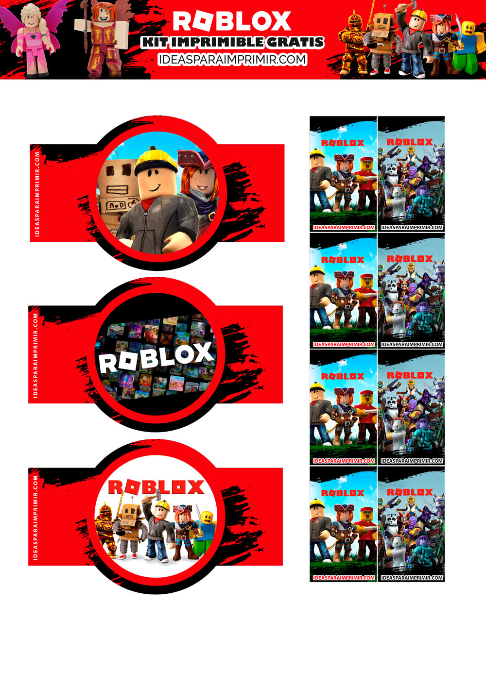 Etiquetas de Roblox Gratis