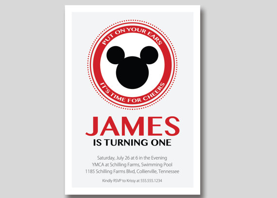 Mickey Mouse Clubhouse party invitations
