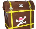 Piñata para fiesta de piratas - Cofre de piratas