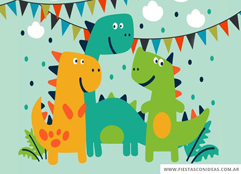 Invitación de Dinosaurios para niños