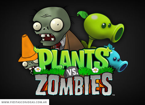 Invitación de Plants Vs Zombies