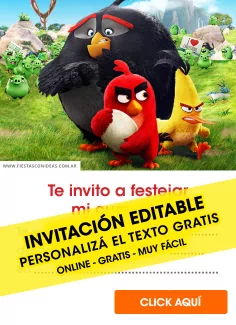 Invitaciones de Angry Birds