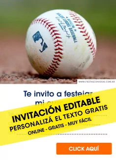 Invitaciones de Baseball