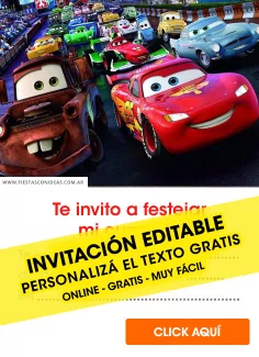 Invitaciones de Cars / Rayo McQueen