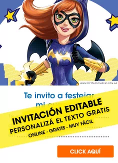 Invitaciones de DC Super Hero Girl