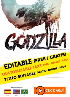 Invitaciones de Godzilla